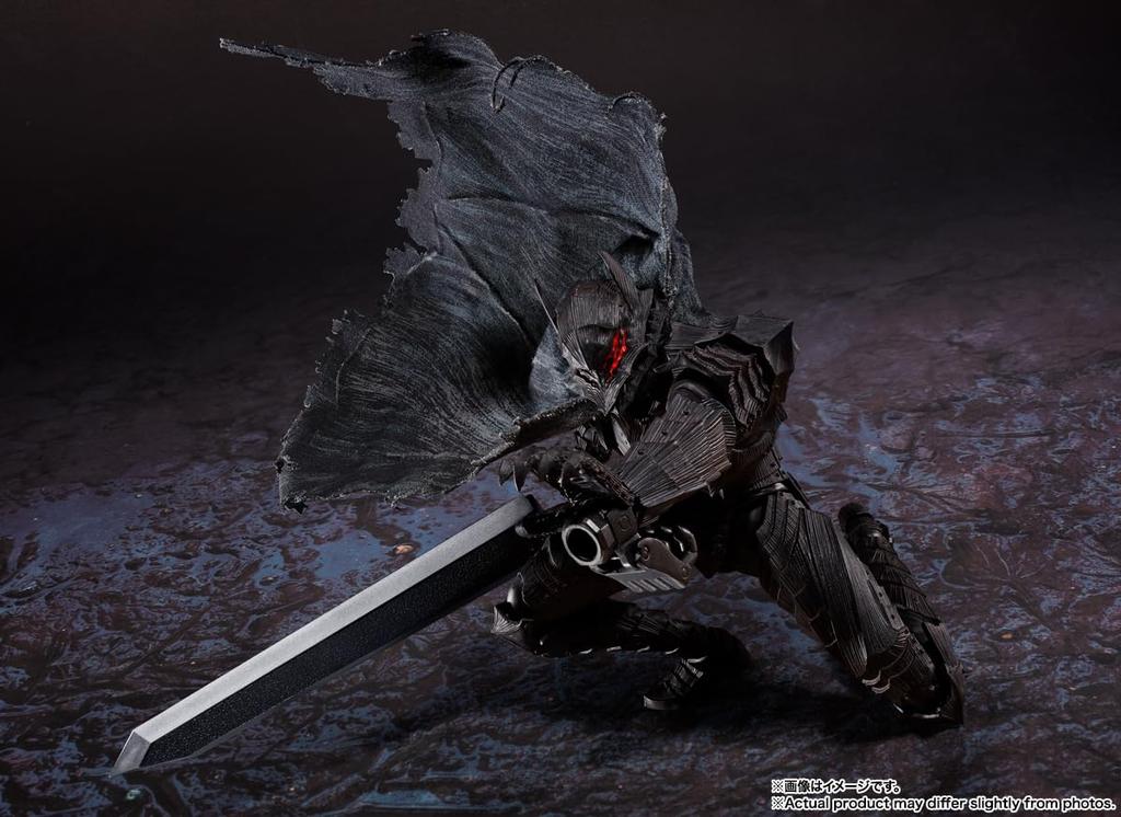 TAMASHII NATIONS Berserk Guts Приблизительно 160 мм окрашенная подвижная фигурка SHFiguarts (Беркер Броня) -Страсть - АБС, ПВХ и ткань