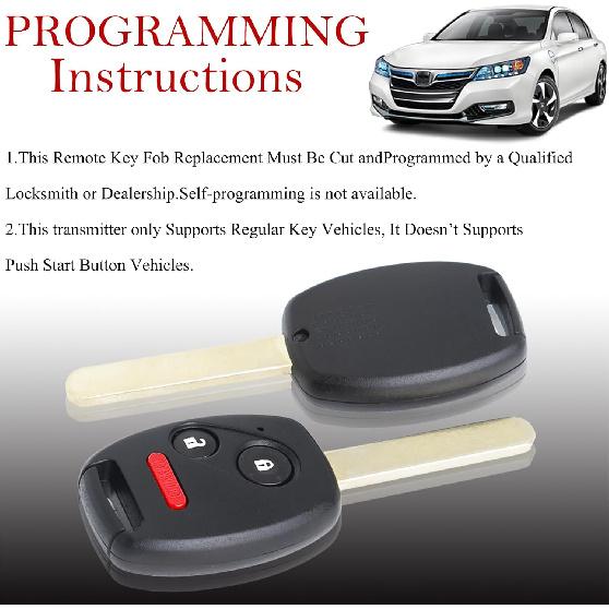 МеханическийМагический Брелок Дистанционного Управления Замена Подходит для Honda CRV 2007 2008 2009 2010 2011 2012 2013/CRZ 2007-2014 2015/Fit/ight/Accord Coupe/Crosstour