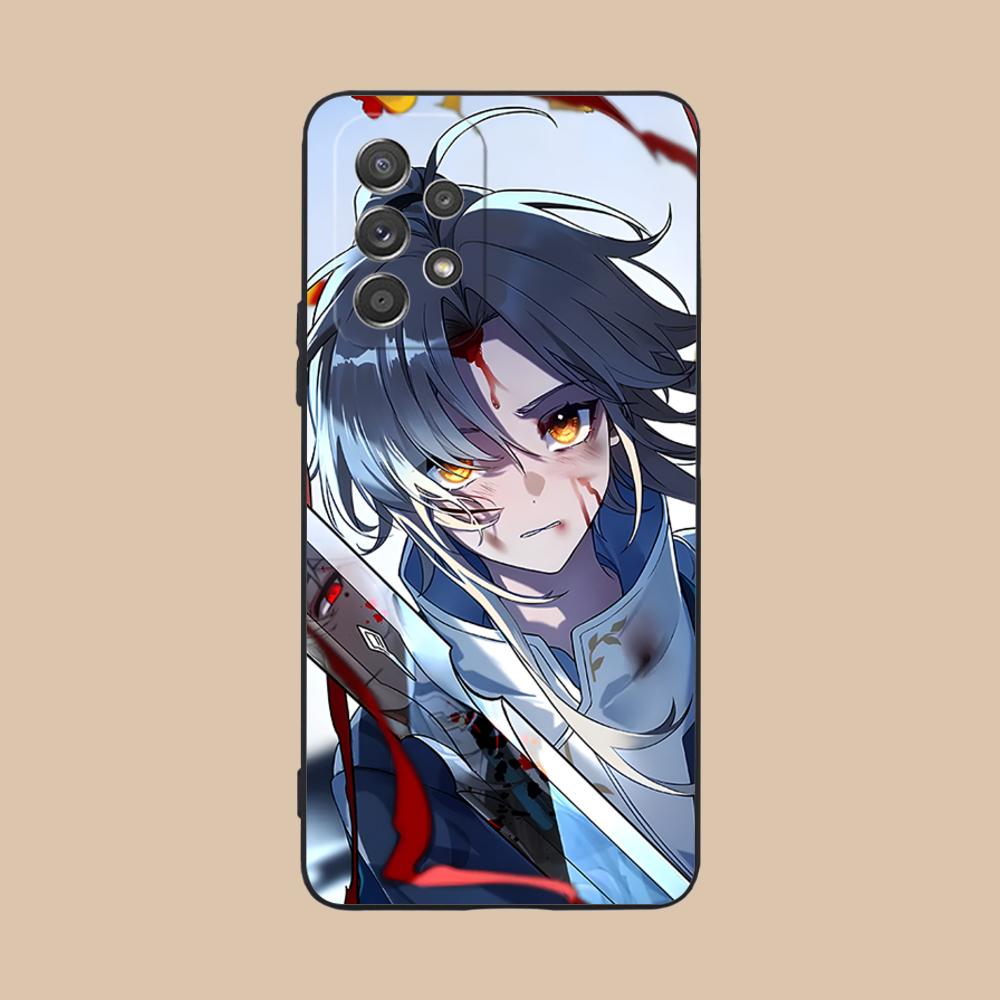 HSR Yanqing Матовый ТПУ Чехол для Мобильного Телефона для Samsung Galaxy M55 54 42 35 34 33 32 23 22 15 14 13 12 F55 5G Цветной Чехол