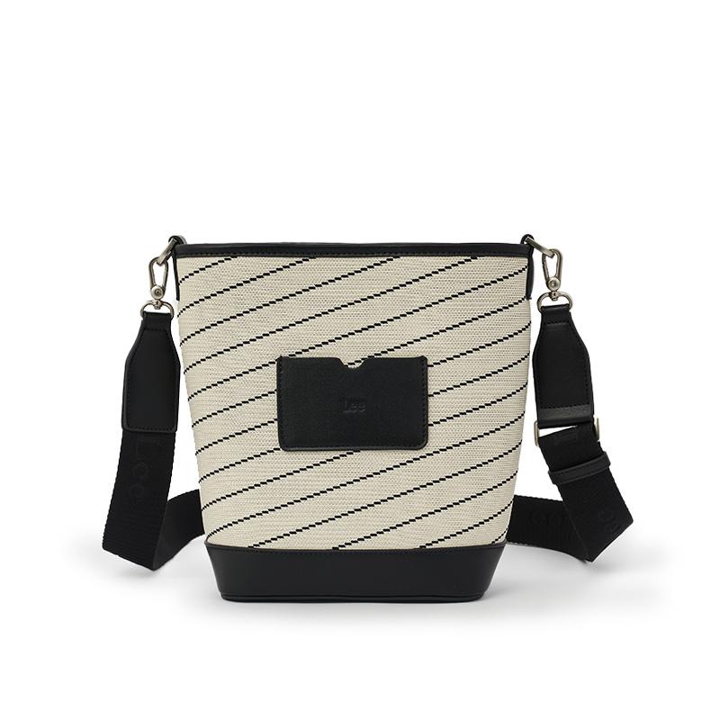 New Lee Fabric Crossbody Bag, Shoulder Bag, Adjustable Strap Regular Women's Ecru LE240071M-903