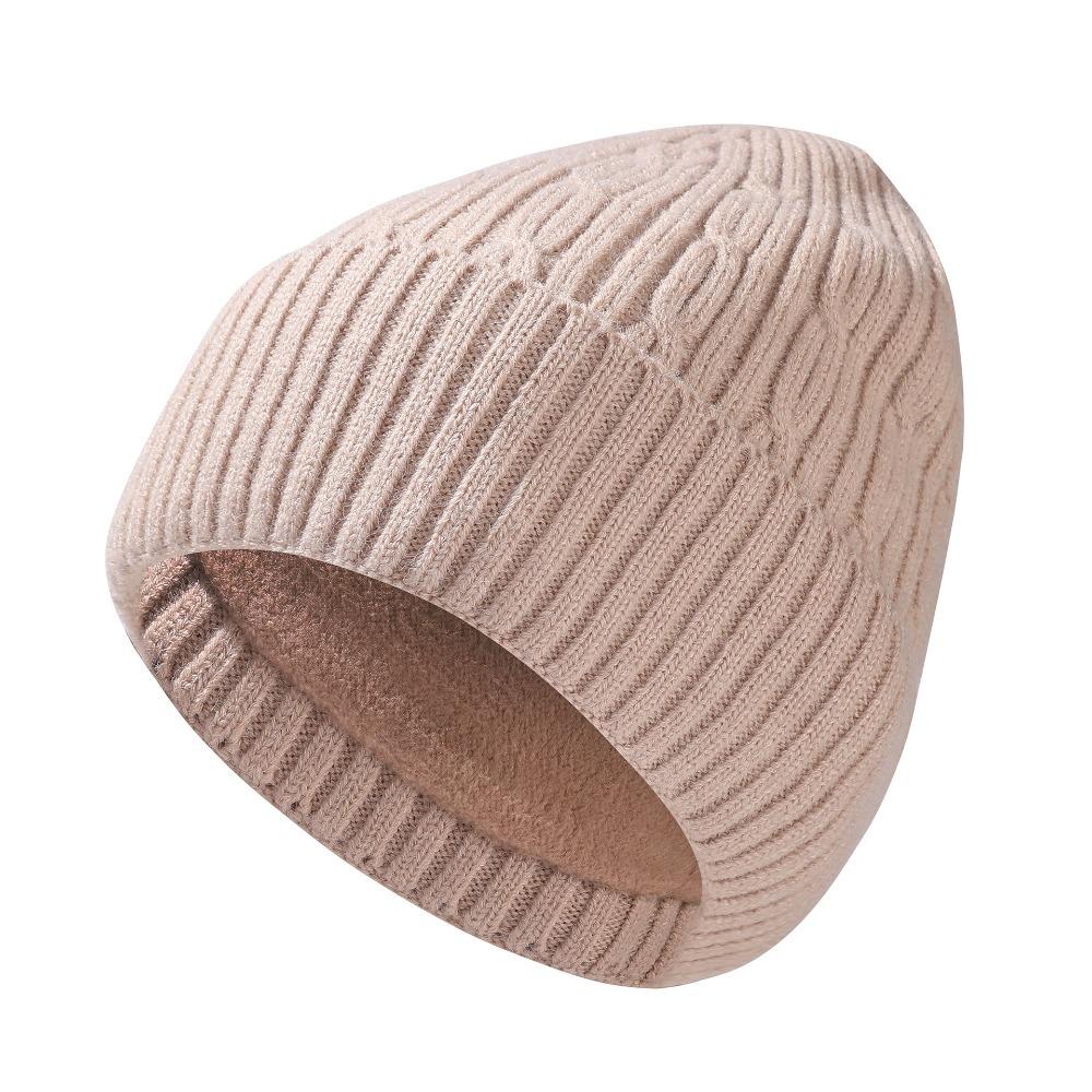 Thickened Knitted Beanies Winter Beanie Hat New Ski Cap Outdoor Riding