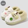 Capybara Women's Winter Cotton Slippers - Cute Cartoon Fluffy Heel, Parent-Child Warm Shoes for Kids & Men.