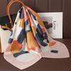 Luxury Silk Feeling Square Scarf Women 2025 Print Satin Neckerchief Spring Hair Band Foulard Bandana Echarpe Tie Shawl Wraps