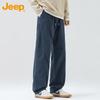 JEEP Men's Loose Straight Leg Pure Cotton Cargo Pants
