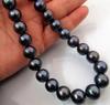 ОЖЕРЕЛЬЕ С ТАИТЯНСКИМ НАТУРАЛЬНЫМ ЧЕРНЫМ ЖЕМЧУГОМ 17 ДЮЙМОВ 8–9 мм, ювелирные украшения