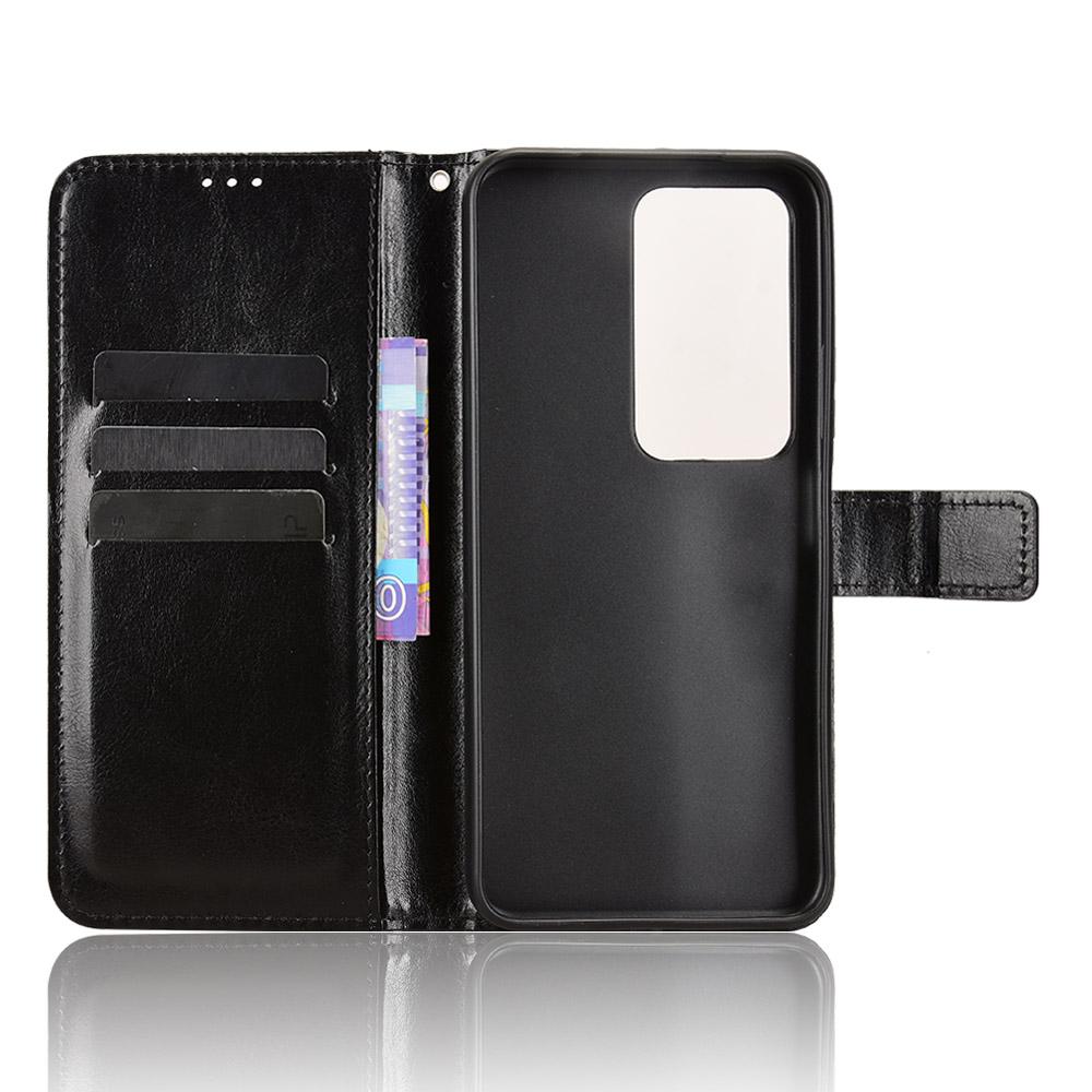 Для Xiaomi Redmi 15 5G (Глобальный) (169 мм) Чехол-кошелек для телефона из искусственной кожи с ремешком, с текстурой «Crazy Horse».