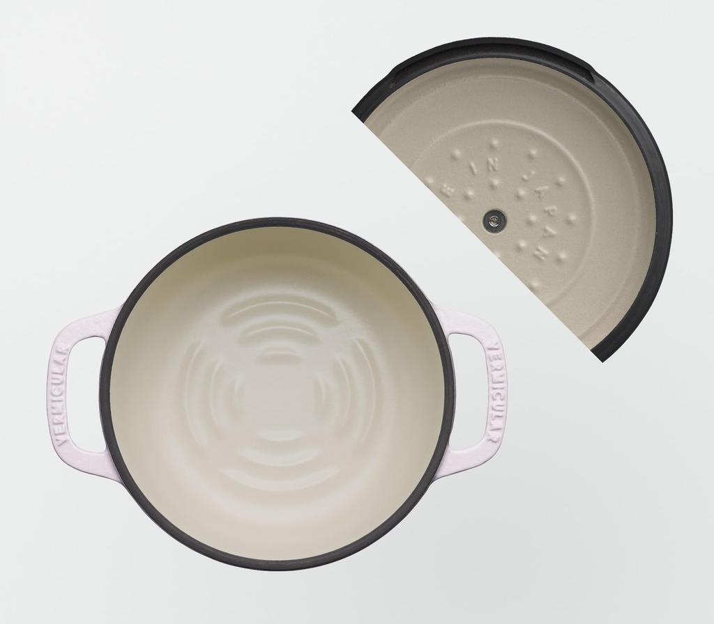 Vermicular Кастрюля для духовки 2 крышки Облако Самостоящая (Матовый розовый, МИНИ14см)