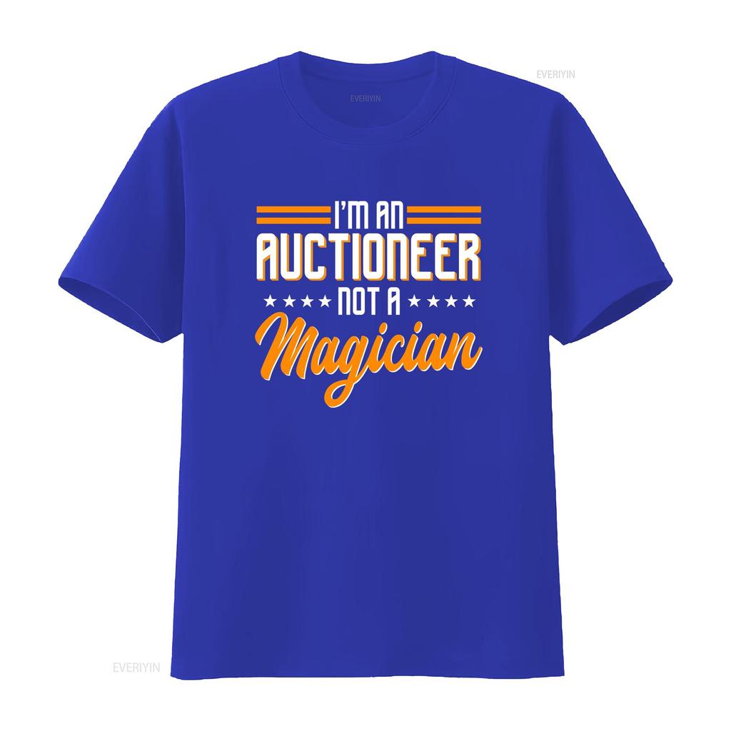 I'm An Auctioneer Not A Magician T Shirt For Auctioneers Auction Lovers Dealer Bidding Design Salesperson vintage Washed