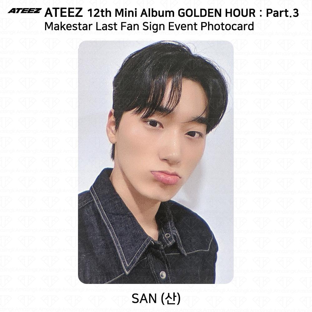 ATEEZ 12-й мини-альбом Golden Hour Part3 MakeStar Последнее фан-автограф мероприятие Фотокарточка
