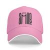 Бейсболка с принтом букв Smile Art, будьте улыбчивы, для активного отдыха на улице, горячая распродажа, кепка тракер, унисекс, для взрослых, с посадкой, ретро-дизайн, бейсболки