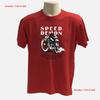 Speed Demon Motorcycle T Shirt Graphic Biker Vintage Washed Streetwear Slightly Fashion Homme Unisex Versatile