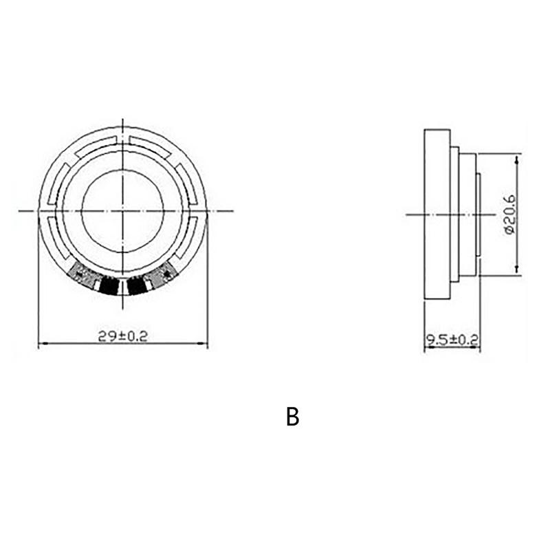 5 шт. 29 мм Магнитный мини-динамик Голосовые игрушки Электронные компоненты Звонок Динамик Круглая форма Замена Громкоговоритель