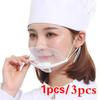 Transparent Mask Catering Special Cook Food Anti-fog Hotel Plastic Kitchen Restaurant Smile