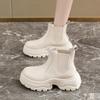 Platform Martin Boots Women's 2025 Autumn New Fashion Versatile 34 Size Campus Wind Cool Tide Medium Tube Chelsea Short Boots