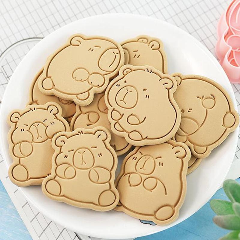 8 шт. мультяшная капибара в форме формочки для печенья форма для помадки печенья инструменты для украшения торта аксессуары для выпечки кухонный гаджет