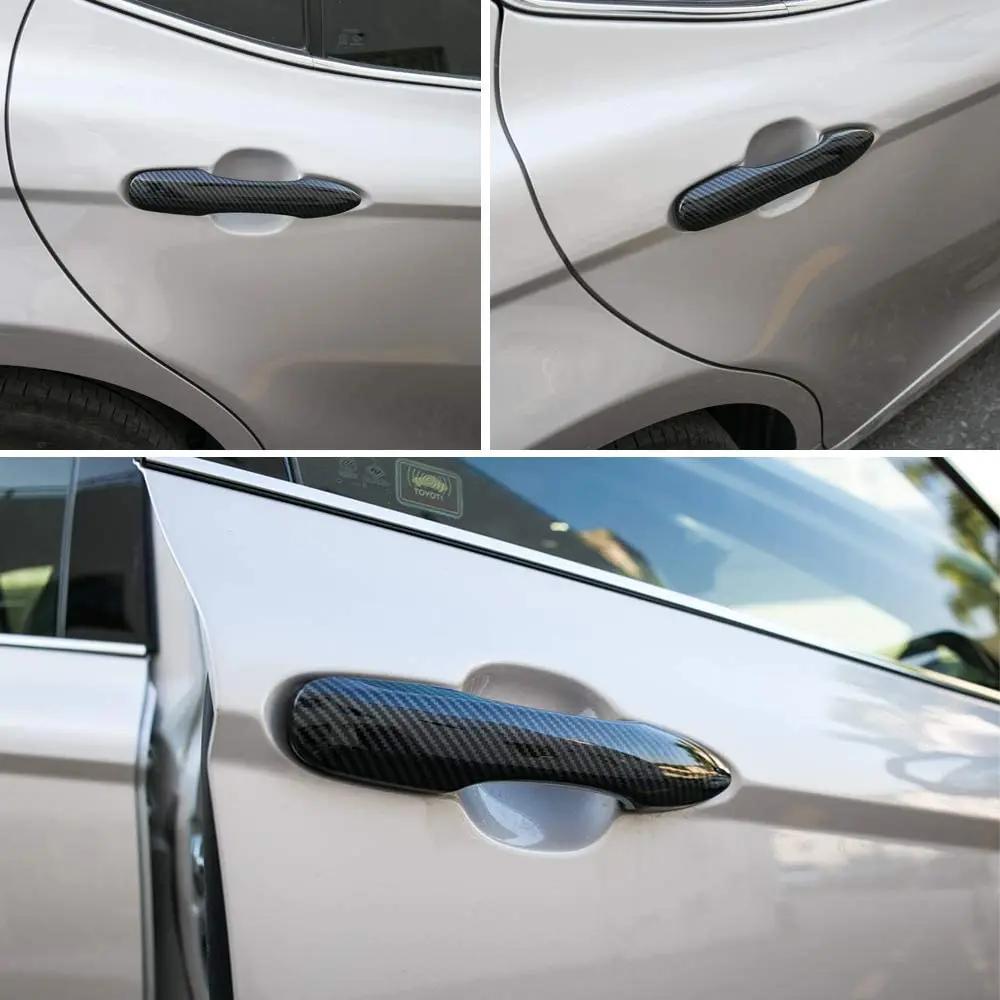 4x for Toyota Yaris Cross Hybrid 2025 2025 XP210 Sticker 2025 2020 Carbon Fiber Car Door Handle Cover Trim Styling Accessories