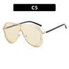  Oversized Retro Pilot Women Sunglasses Fashion Metal Quality Decoration Men Punk Shades UV400 Sun Glasses