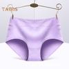 Women Underpants Mid Waist Solid Color Cotton Butt-lifted Good Breathability Elastic Quick-drying Sport Casual Briefs Female Panties