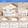 "Walnut Ceiling Lamp - Full Spectrum Eye Protection for Living Rooms & Bedrooms"