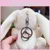 Cute Plush Bunny Keychain Soft Short Fur Stuffed Doll For Kids And Collectors