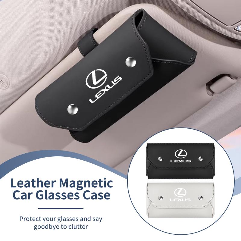 CKU5 Car Sun Visor Glasses Case Leather Sunglasses Box Eyeglasses Holder For Lexus UX250h RX450h CT200h RX400h NX300h RX350 RX300 GX