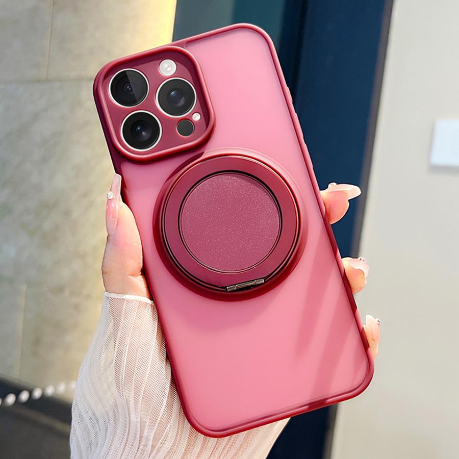Металлический чехол-подставка с кольцом 360° с магнитной функцией для iPhone 16 15 14 Plus 13 11 12 Pro Max. Аппаратная подставка, силиконовый мягкий чехол Magsafe.