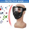 Protective Full Face Mask Anti Splash Shield Visor Workplace Protection Supplies Safety Face Shield, Reusable Adjustable Transparent Full Face