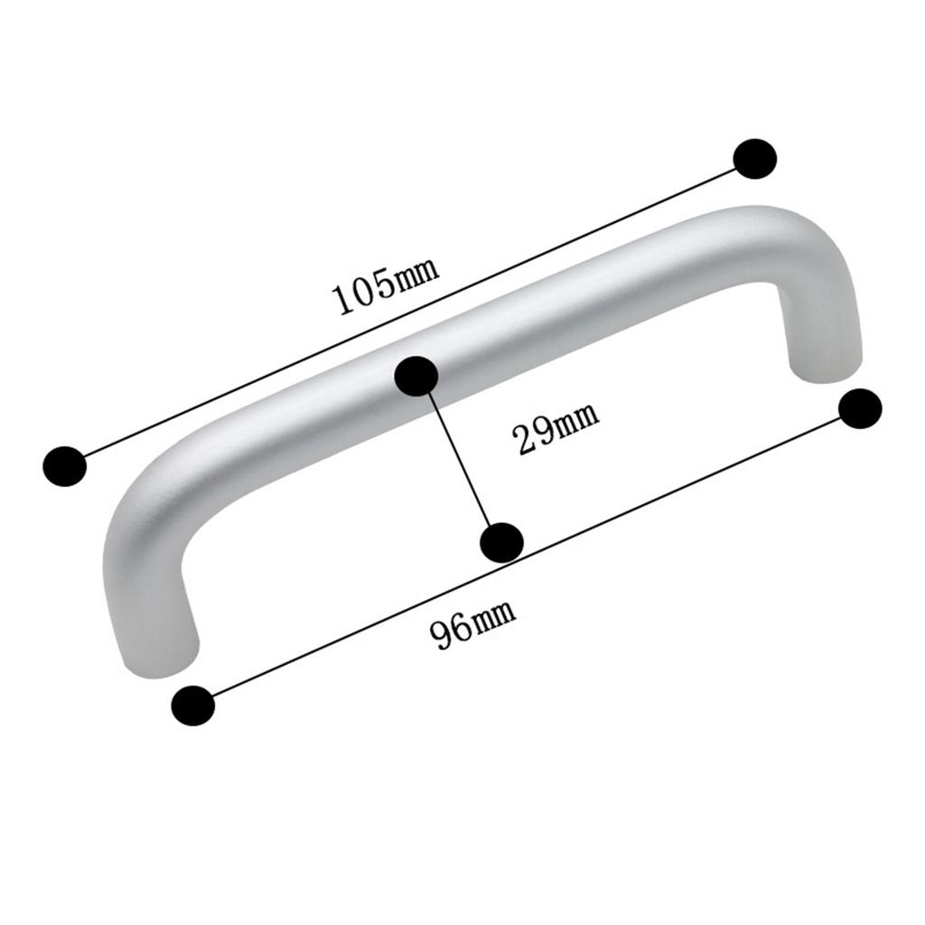 Solid Aluminium Alloy Furniture Door Handle Cabinet Cupboard Pull Knob,Screw Size: 4*22mm