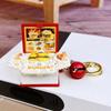 Milk Tea Shop Mini 3D Book Keychains Foldable Educational Science Doll Key Rings  Cognitive Tools