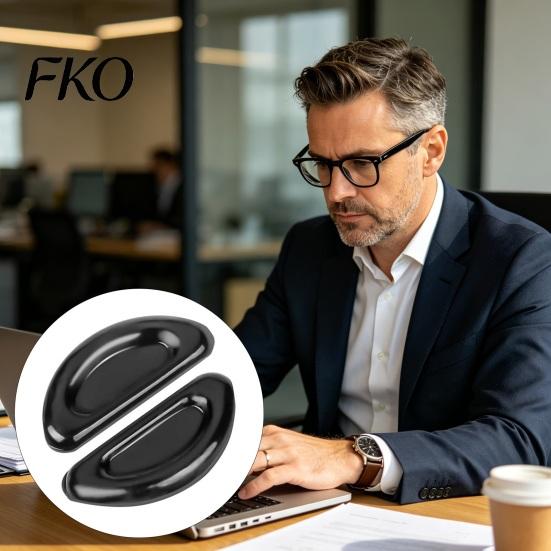 Non-slip Glasses Nose Pads 25 Pairs with Adhesive Backing, Anti-Slip Stick-on Eyeglasses Anti-slip Silicone Grips, D-Shape Cushions for Sunglasses