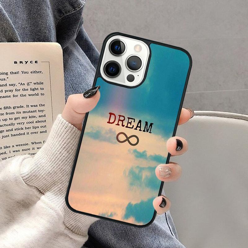 Чехол для телефона Dream infinity для iPhone 17 Air 16 16e 15 Plus для Apple 13 11 12 14 Pro Max Cover coque Shell
