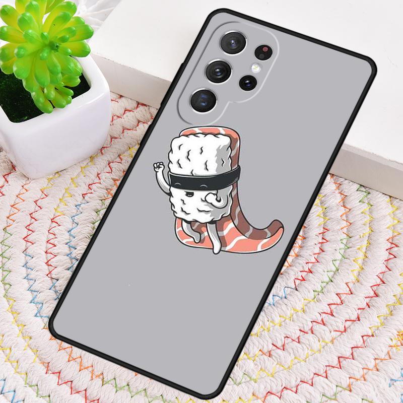 Japanese cuisine Sushi food Silicone Phone Case For Samsung Galaxy note 10 pro S26 S25 S24 S23 S22 S21 Plus S25Ultra Capa Cover