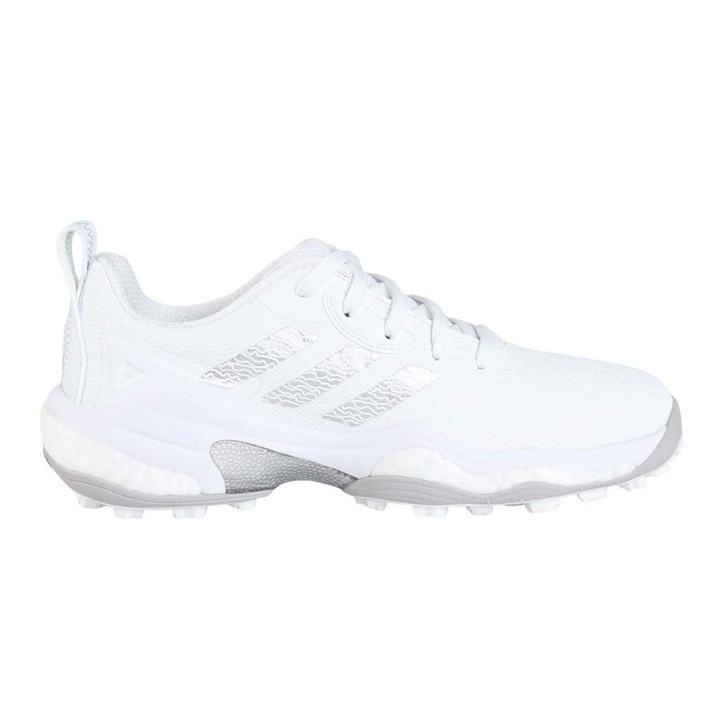 Обувь для гольфа Code Chaos 25 Footwear Two cm 2E [Adidas Golf] женские белые/серебристые металлик/серые 24.5