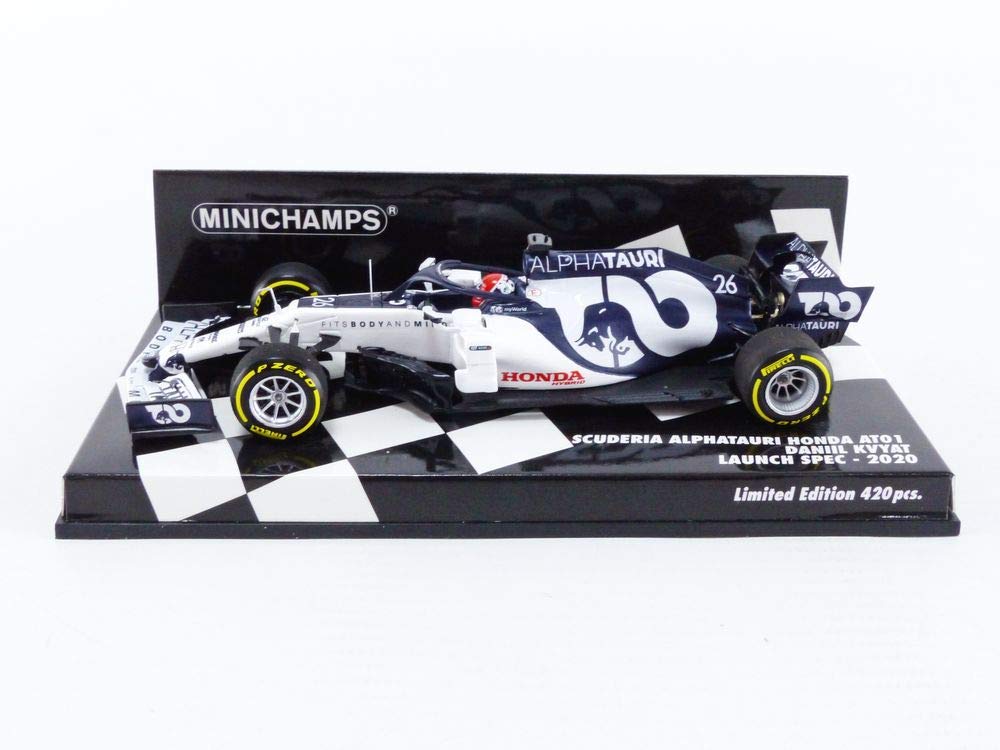 Minichamps Scuderia AlphaTauri Honda AT1 2020 F1 Launch Spec D. Kvyat #26 1/43 Resin Model