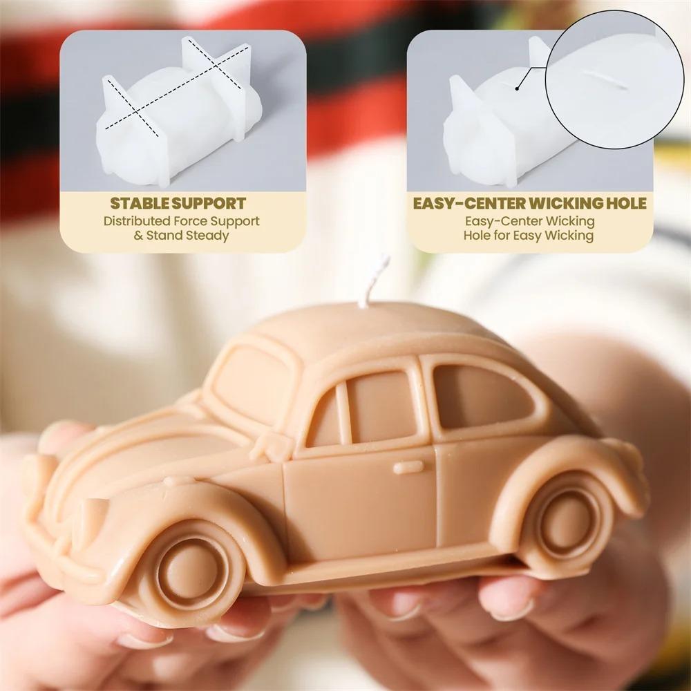 Retro Cars Candle Making Silicone Mold Handmade Candle Making Supplies Casting Mould  Home