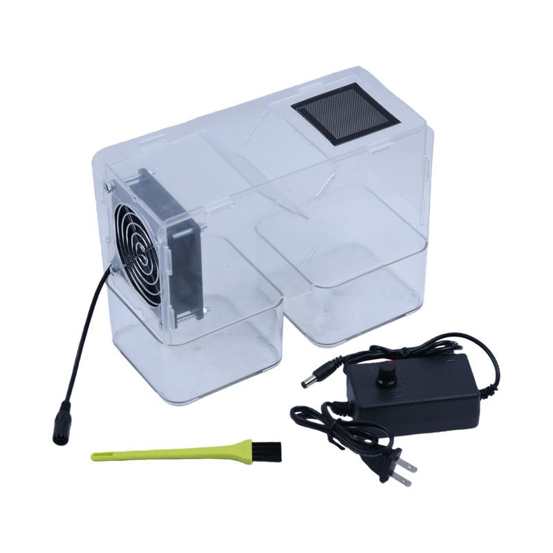 USB Powered Acrylic Parrot Food Huller, Bird Seed Blower Machine for Millet Mix, Washable Shell Remover for Bird Feeder with USB