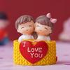 New Valentine Gift for Girlfriend Boyfriend | Resin Cute Couple Statue I Love You Decorative Showpiece