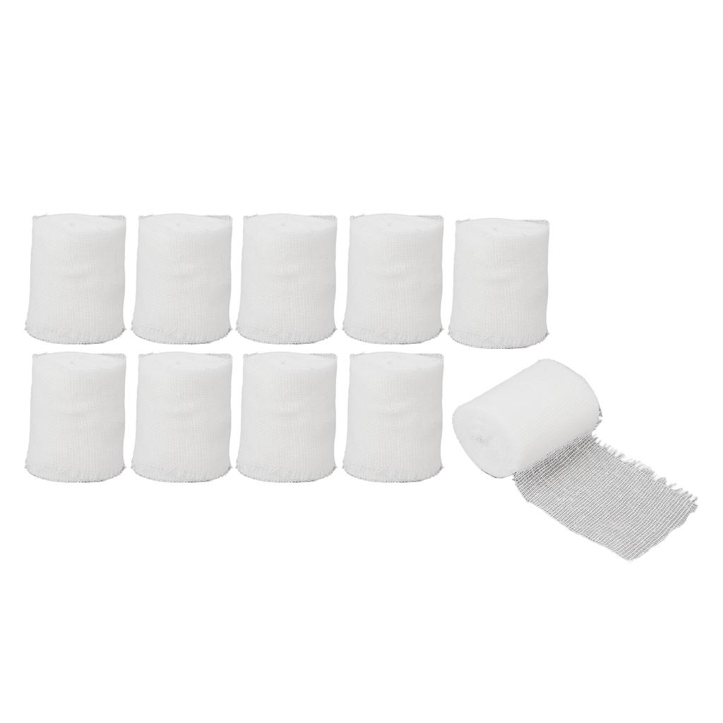 10 Рулонов Намотанные Эластичные Бинты Обертка Эластичная Атлетическая Спортивная Компрессионная Бинтовая Обертка 2,4 дюйма X 6,6 ярда