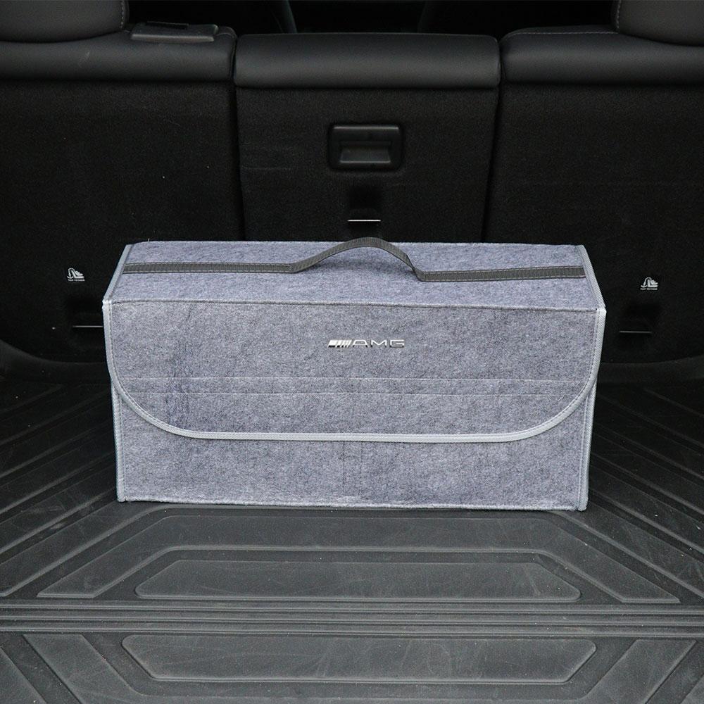 Car Trunk Large Anti Slip Compartment Storage Box Folding Organizer Tool For Mercedes-Benz AMG C500 C200 C300 A B C E GLA CLA GLK GL ML GLE W204 W205