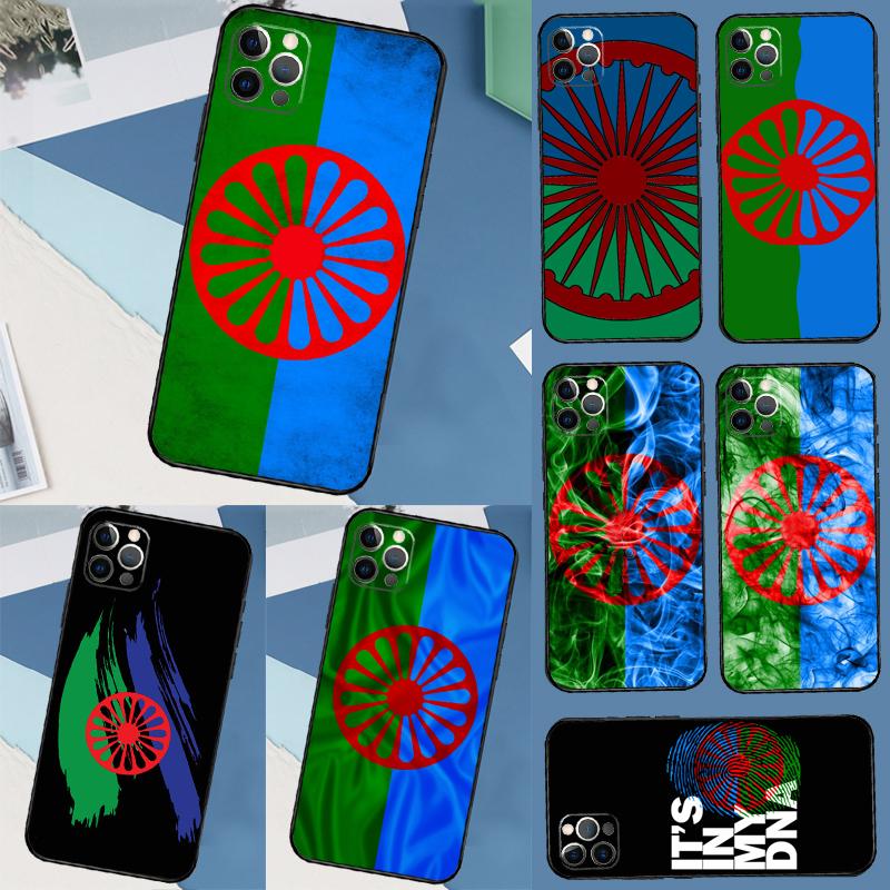 Gypsy Romani Roma Flag Silicone Phone Case For Apple iPhone 17 Pro Max 17 Air 17Pro Bumper Back Cover