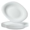 6x Dessert Plate 21cm White Plates Set of Plates for Cake