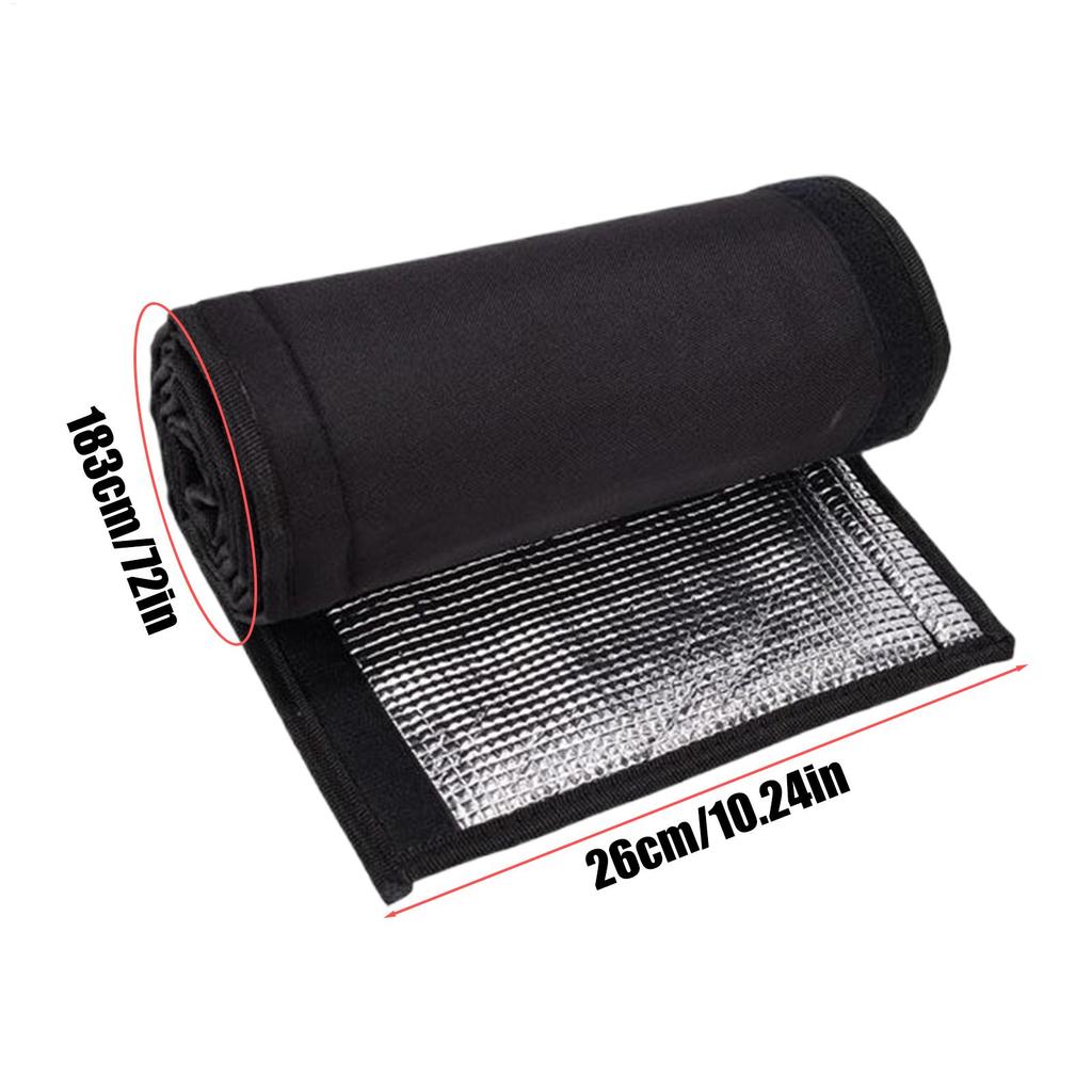 3-Layer UV Resistant Pipe Insulation Sleeve, 72x10in Heavy Duty 600D Oxford Cover for AC Unit, Attic Draft & Gutter Protection