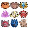 9pcs Hot Cartoon Style Series PVC Shoes Charms Decorations for Croc Clogs Accessories