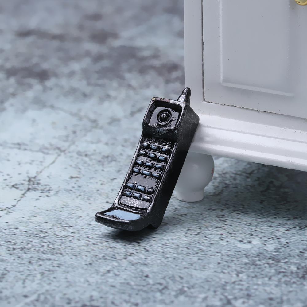 Ретро Кукольный домик Украшения Игрушка Домашний декор Мини Пианино Модель ТВ Мебель Фигурка Телефон