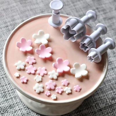 4 шт./лот сливы плунжер формы для помадки набор формочек для печенья украшения торта DIY инструмент для выпечки