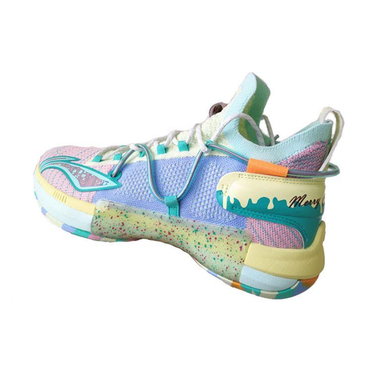 Li-Ning Мужские кроссовки Speed ​​6 Merry Christmas, разноцветные, розовые, синие, ABAP071-6