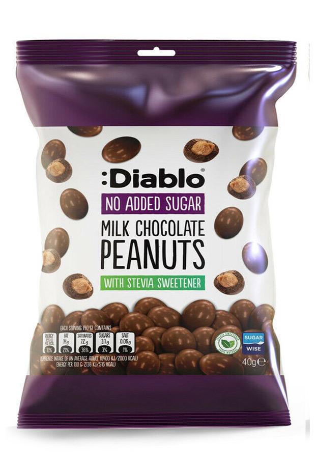 Diablo Chocolate-Covered Peanuts with No Added Sugar