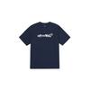 X Asian Artist Collection SS24 Brand Logo Повседневная футболка с круглым вырезом и коротким рукавом в морском стиле Футболки унисекс Темно-синие VN000HA8LKZ1