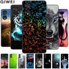 Чехол для TCL 50 XE 5G 50xe Черный силиконовый с рисунком животных Чехлы для телефона для TCL 50 5G Ударопрочный мягкий чехол Мультяшный ТПУ корпус tcll50