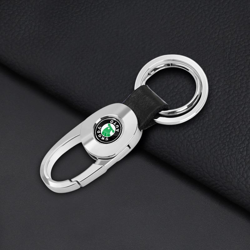 Car Braided Rope Keychain Keyring Key Holder Couple Gifts for Skoda SCALA Superb Octavia 2 3 A4 A5 Fabia Kamiq Kapoq Kodiaq Rapid
